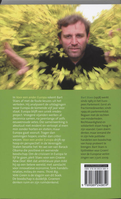 Achterkant van Voor een andere Europa