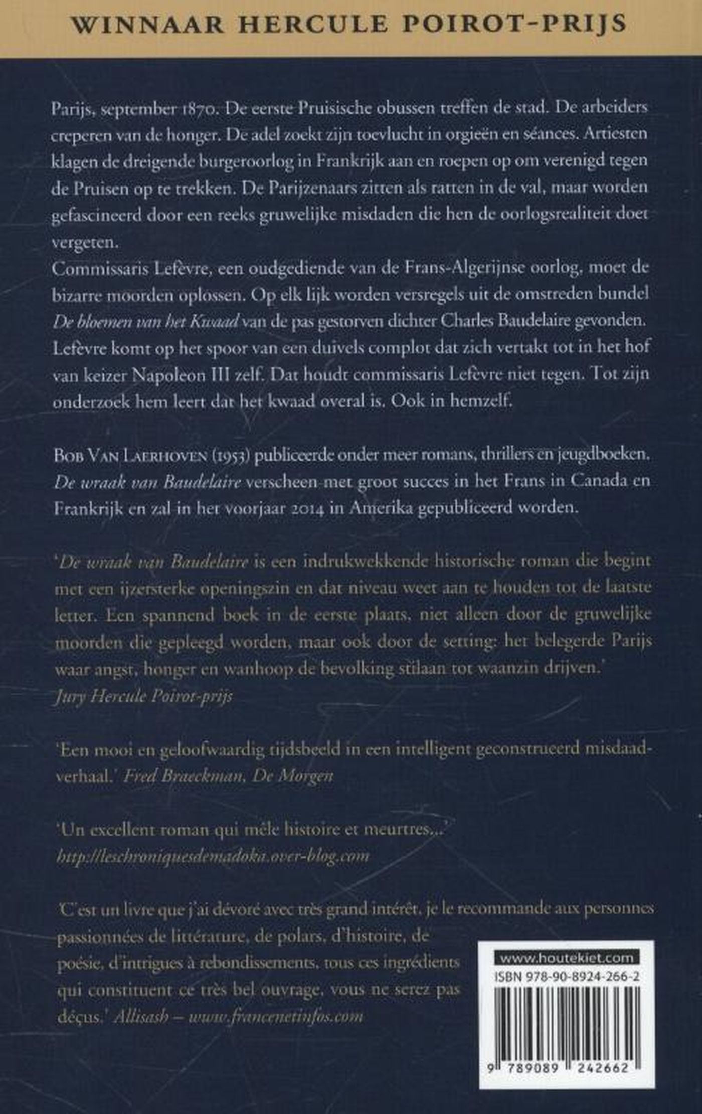 Achterkant van De wraak van Baudelaire