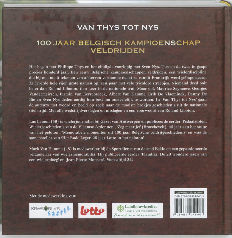 Achterkant van Van Thys tot Nys