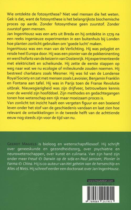 Achterkant van Van zonlicht tot inzicht