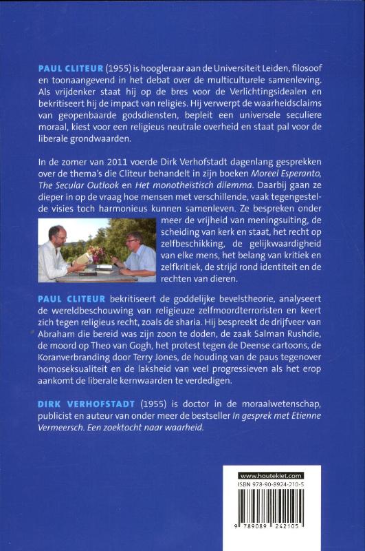 Achterkant van In gesprek met Paul Cliteur