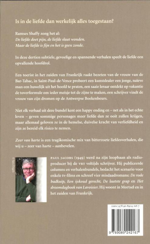 Achterkant van Zeer van harte
