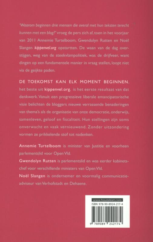 Achterkant van De toekomst kan elk moment beginnen