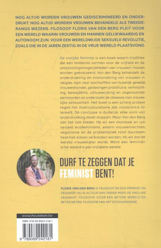 Achterkant van De vrolijke feminist