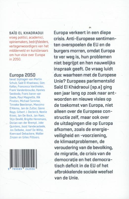 Achterkant van Europa 2050