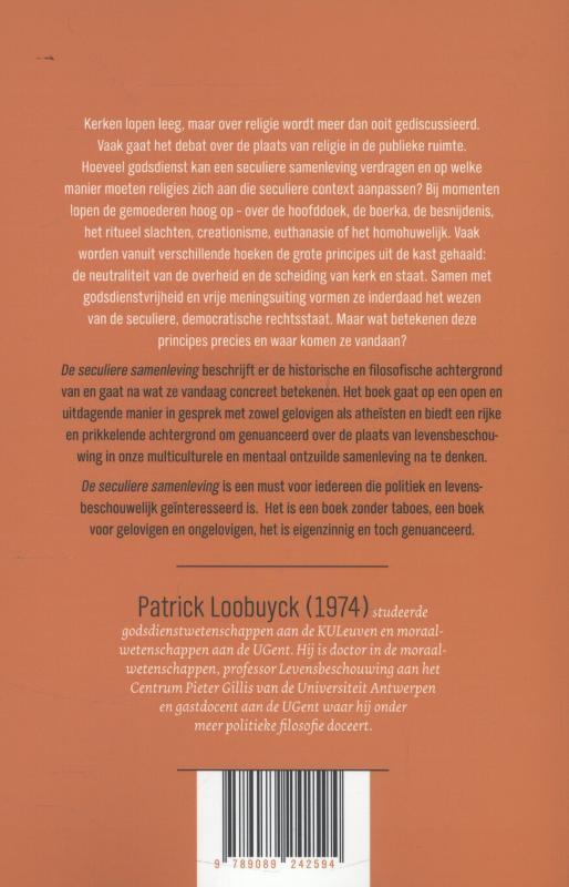 Achterkant van De seculiere samenleving