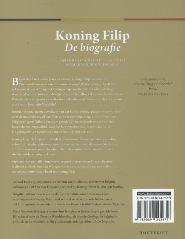 Achterkant van Koning Filip
