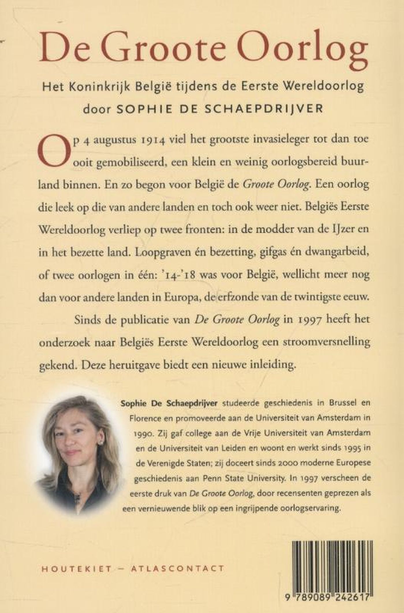 Achterkant van De Groote Oorlog
