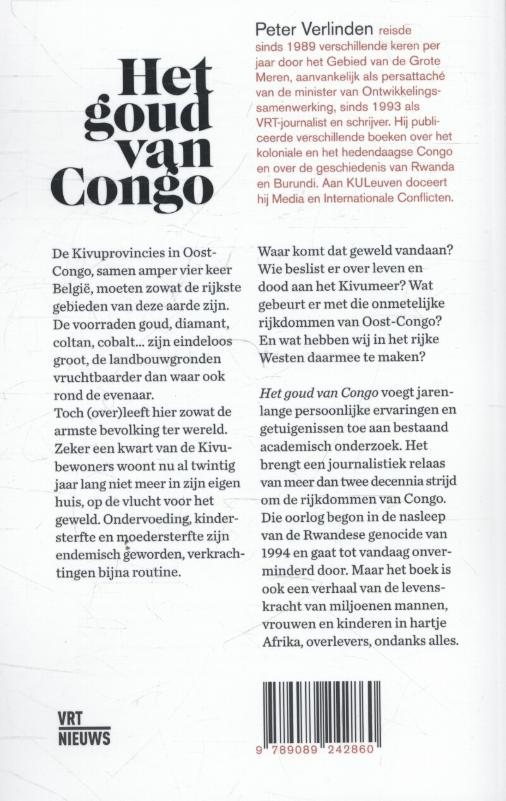 Achterkant van Het goud van Congo