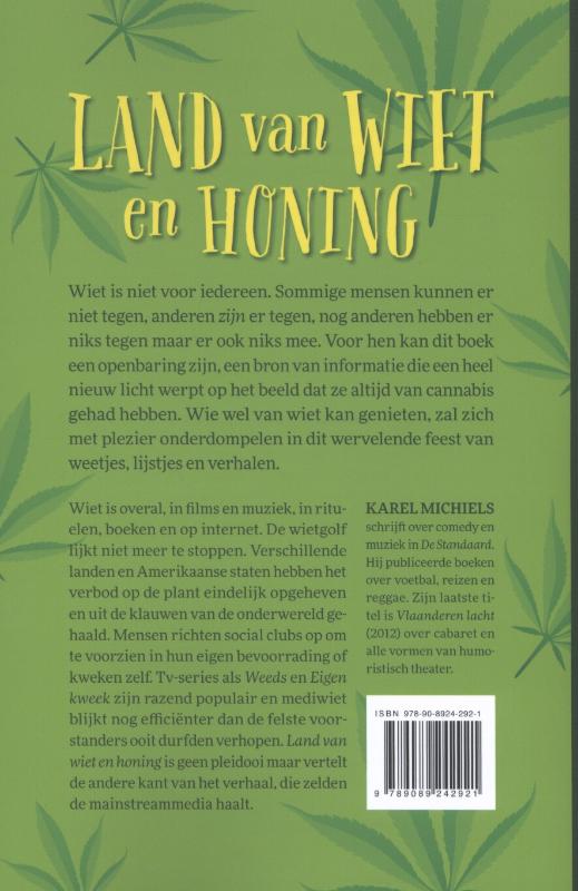 Achterkant van Land van wiet en honing