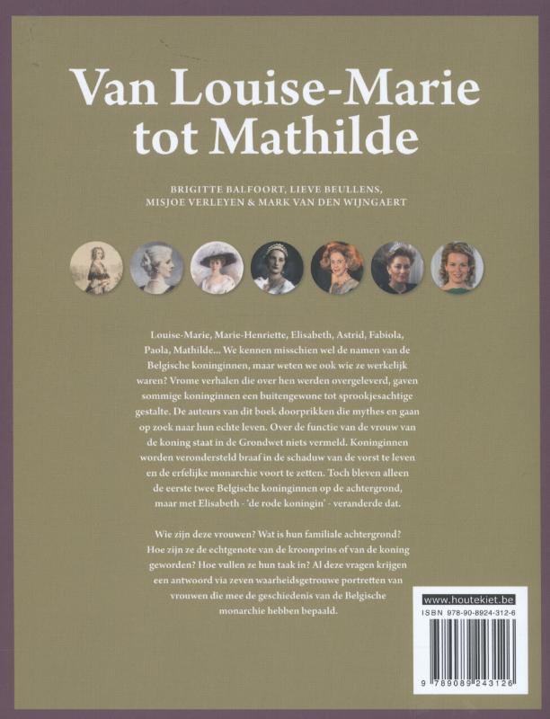 Achterkant van Van Louise-Marie tot Mathilde