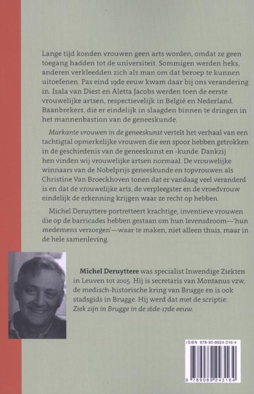 Achterkant van Markante vrouwen in de geneeskunst