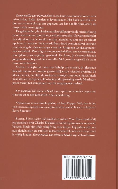 Achterkant van Een medaille van vlees en bloed