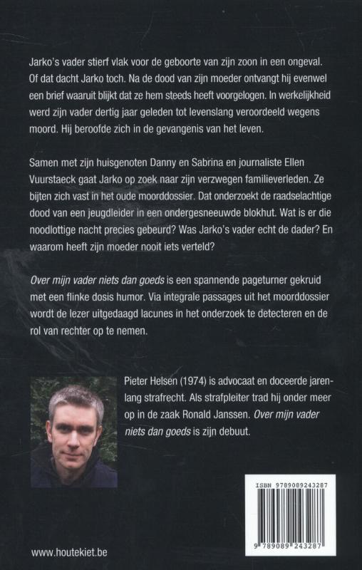 Achterkant van Over mijn vader niets dan goeds