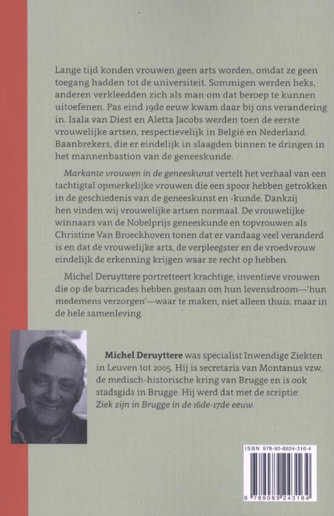 Achterkant van Markante vrouwen in de geneeskunst