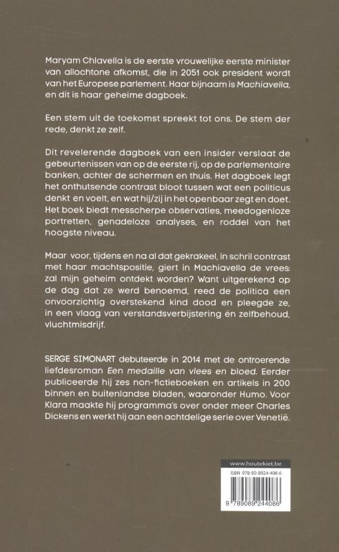 Achterkant van Machiavella