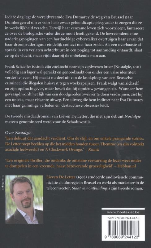 Achterkant van Staat van ontbinding