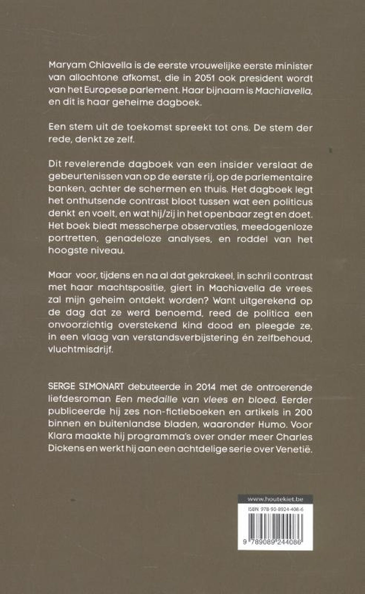 Achterkant van Machiavella