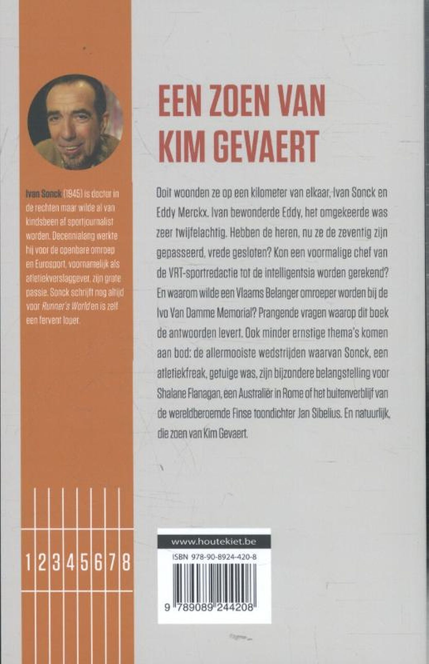 Achterkant van Een zoen van Kim Gevaert