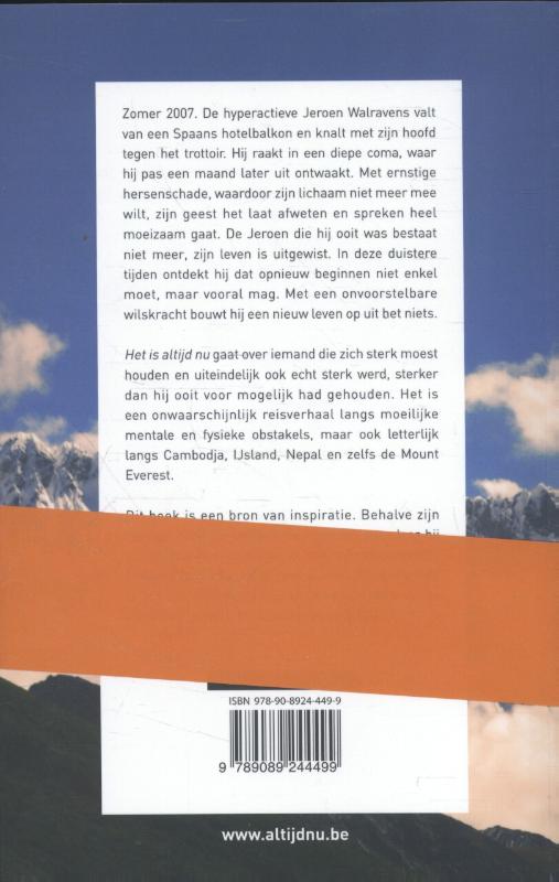 Achterkant van Het is altijd nu