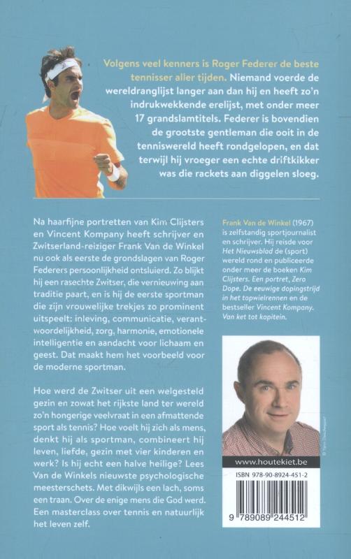 Achterkant van Roger Federer