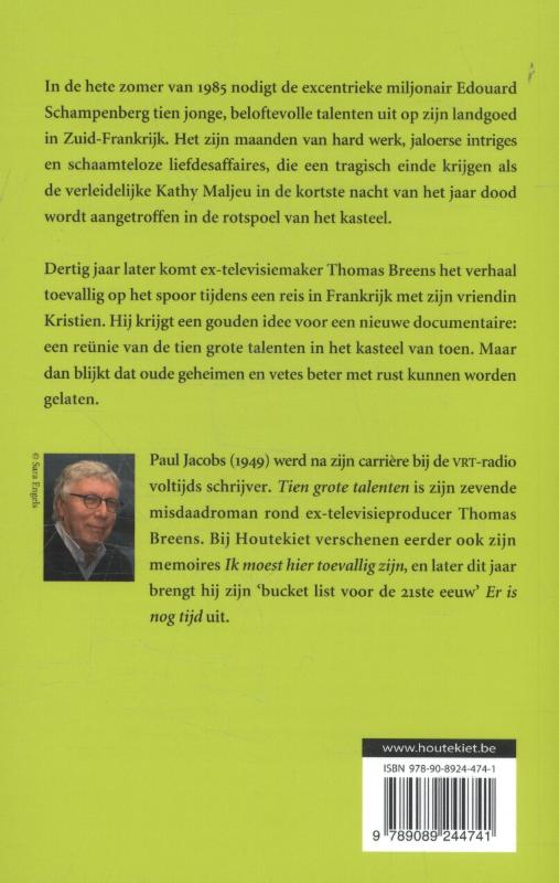 Achterkant van Tien grote talenten