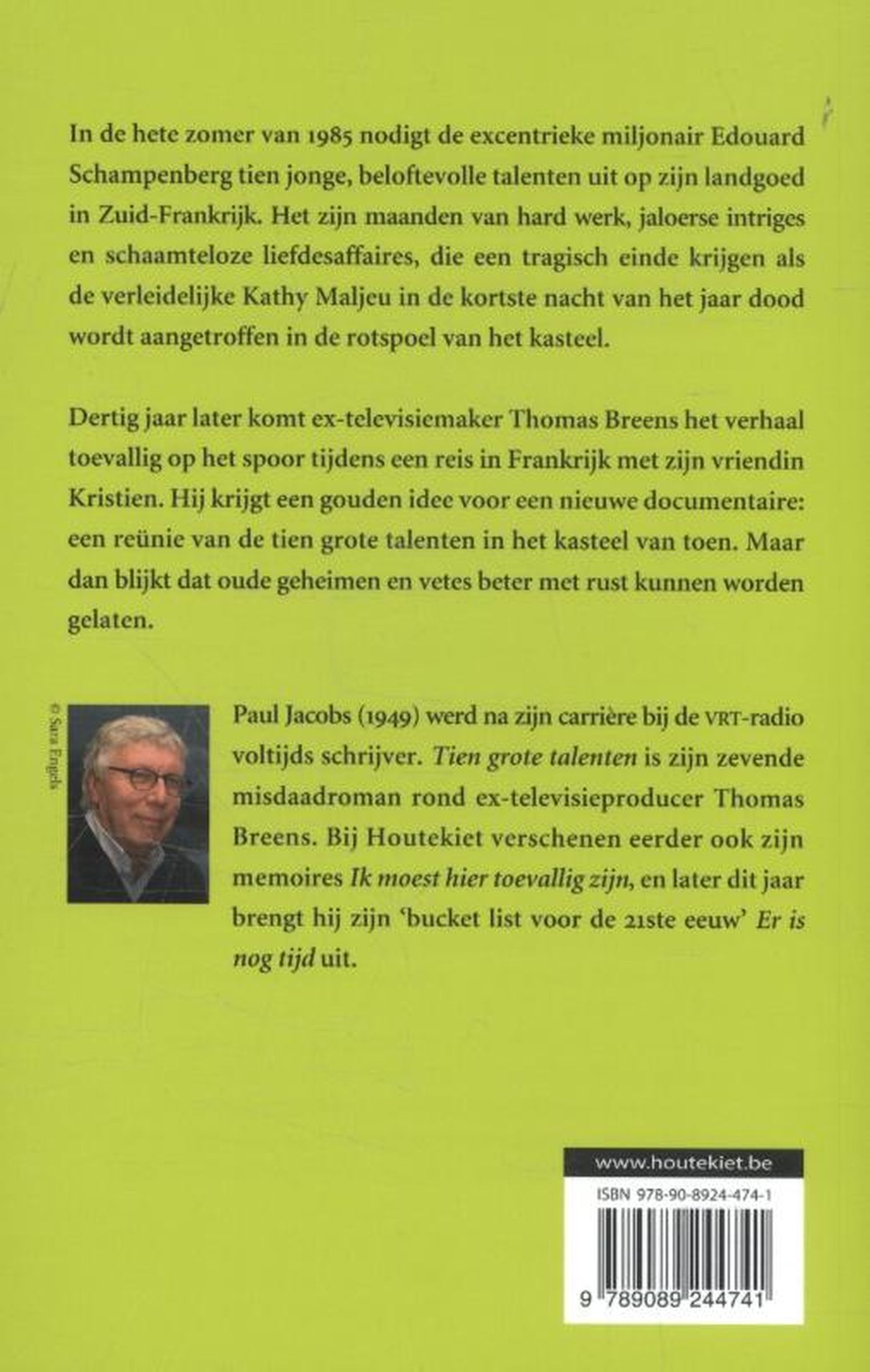Achterkant van Tien grote talenten