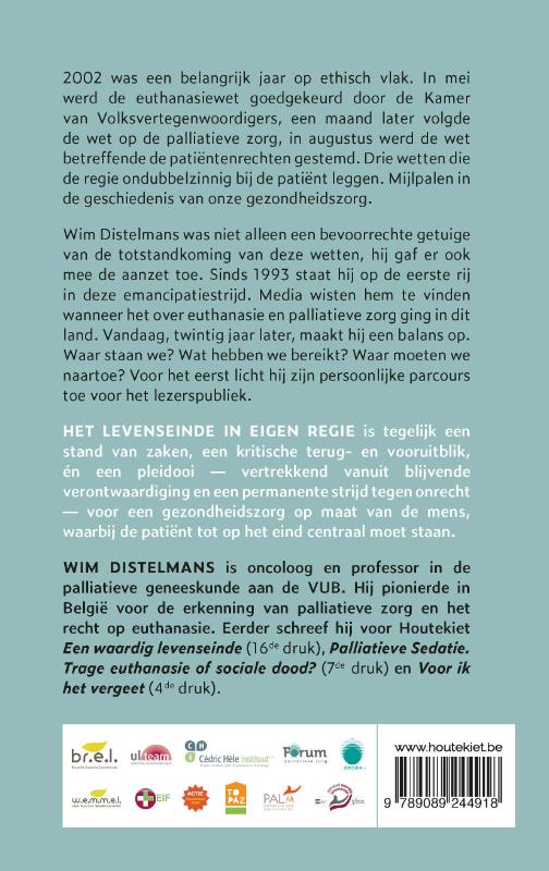 Achterkant van Het levenseinde in eigen regie