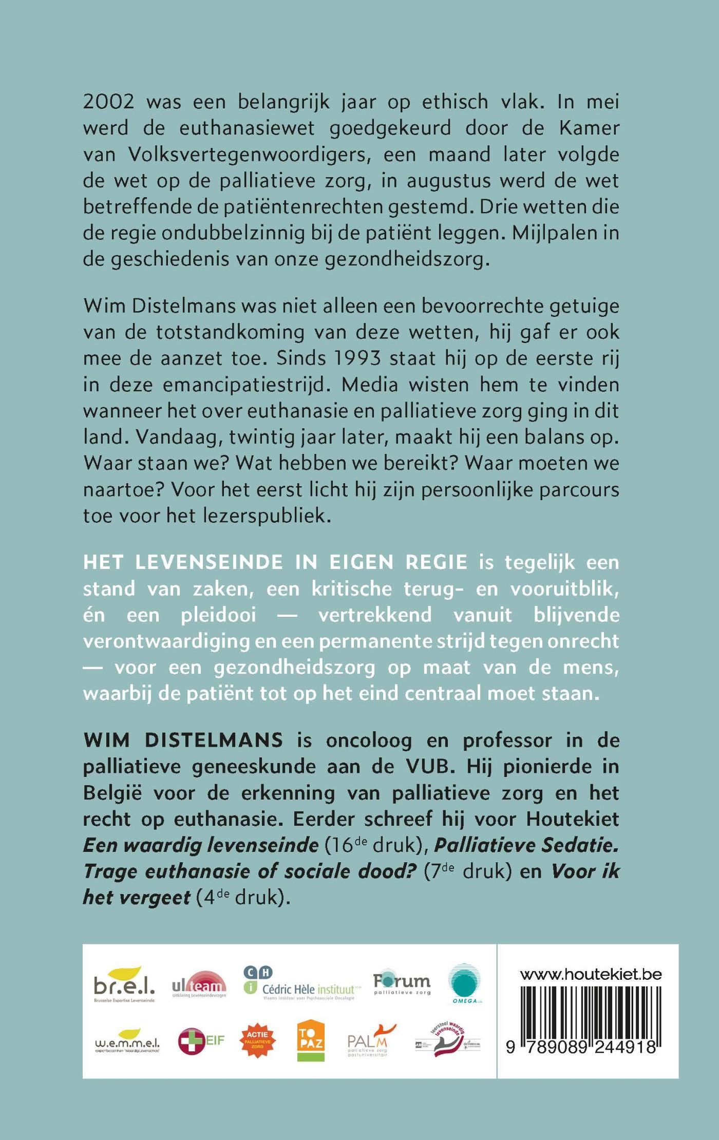 Achterkant van Het levenseinde in eigen regie