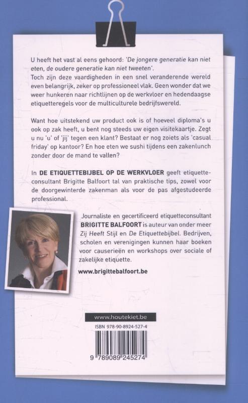 Achterkant van De etiquettebijbel