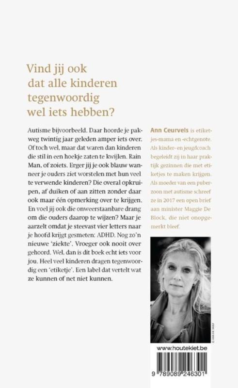Achterkant van Etiketjes