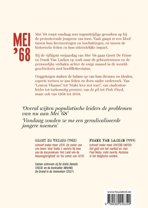Achterkant van Mei '68