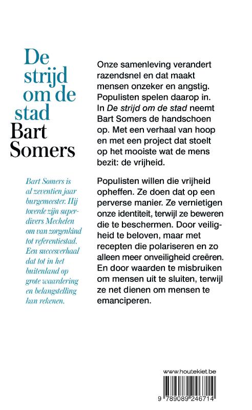 Achterkant van De strijd om de stad
