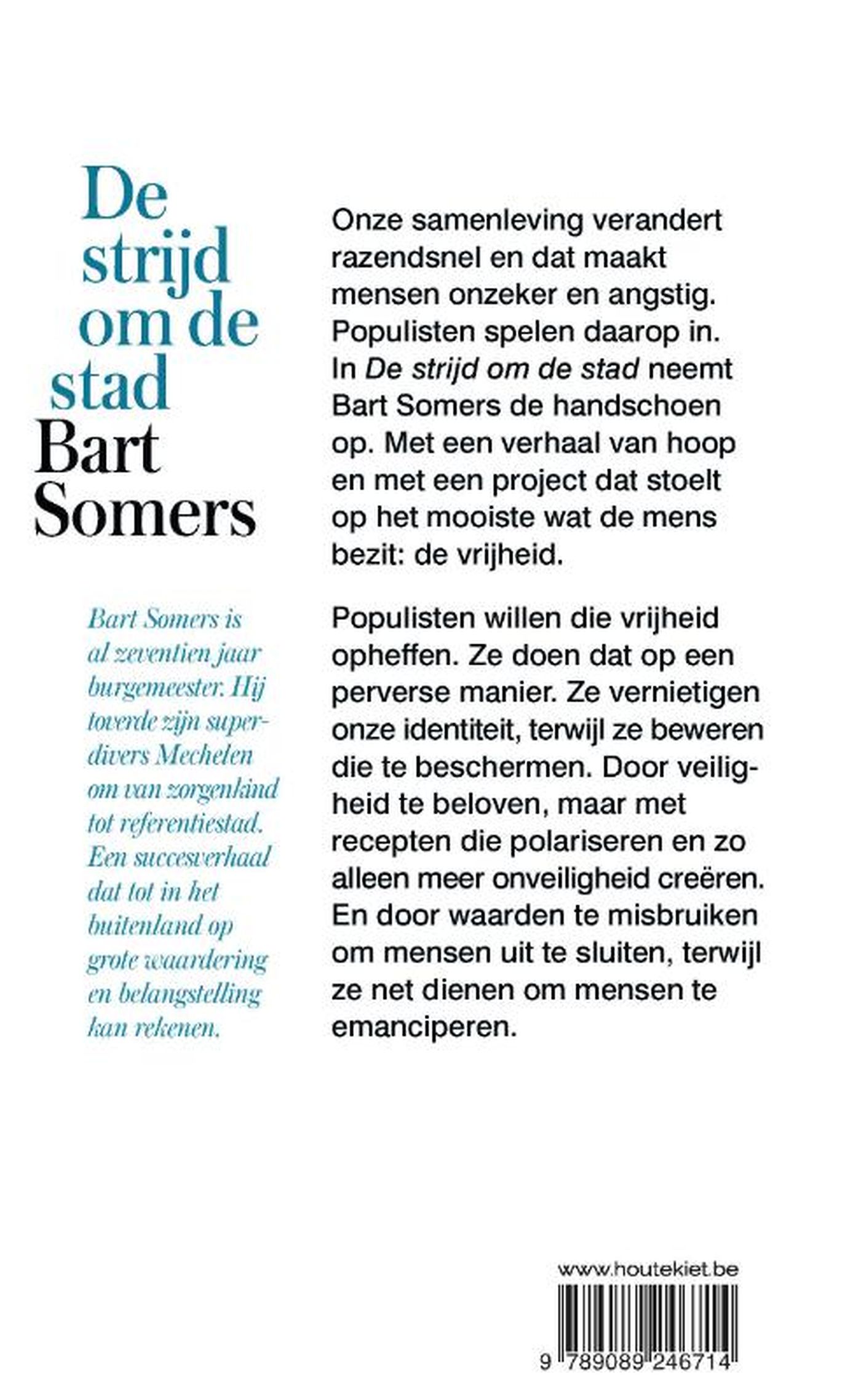 Achterkant van De strijd om de stad