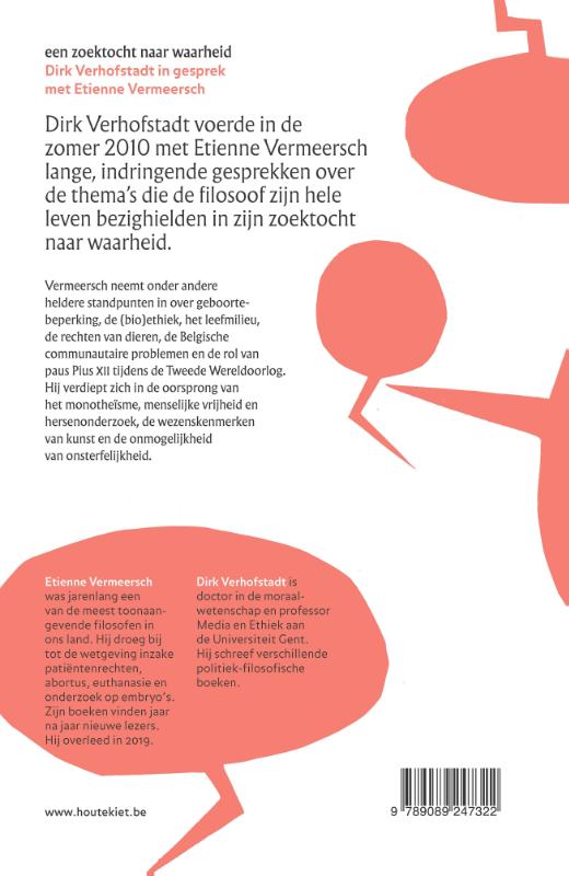 Achterkant van In gesprek met Etienne Vermeersch