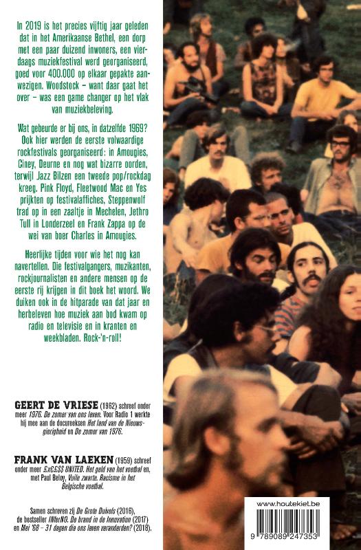 Achterkant van Woodstock in België