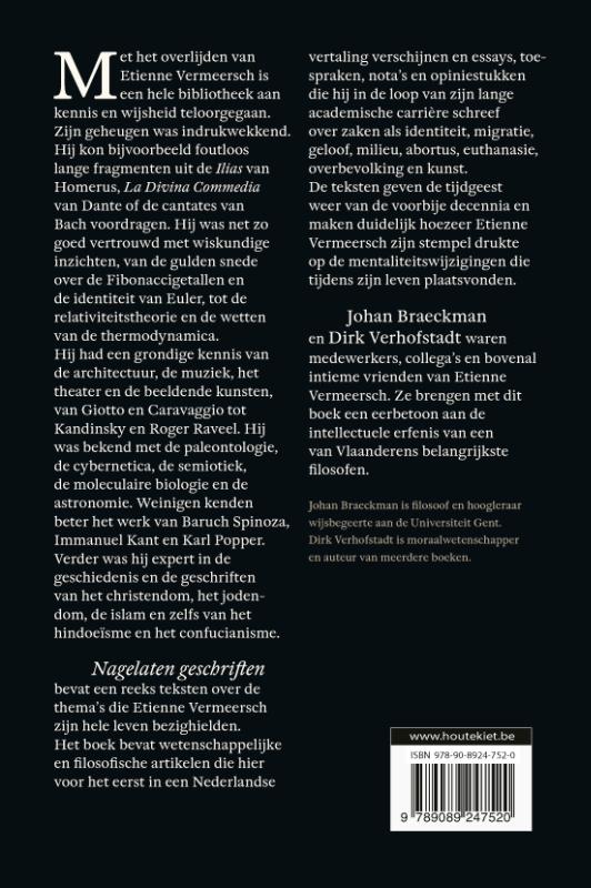 Achterkant van Nagelaten geschriften
