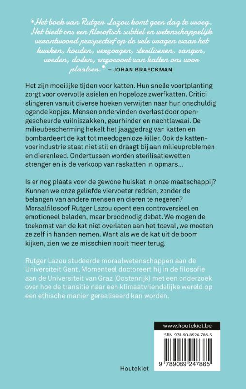 Achterkant van De toekomst van de kat
