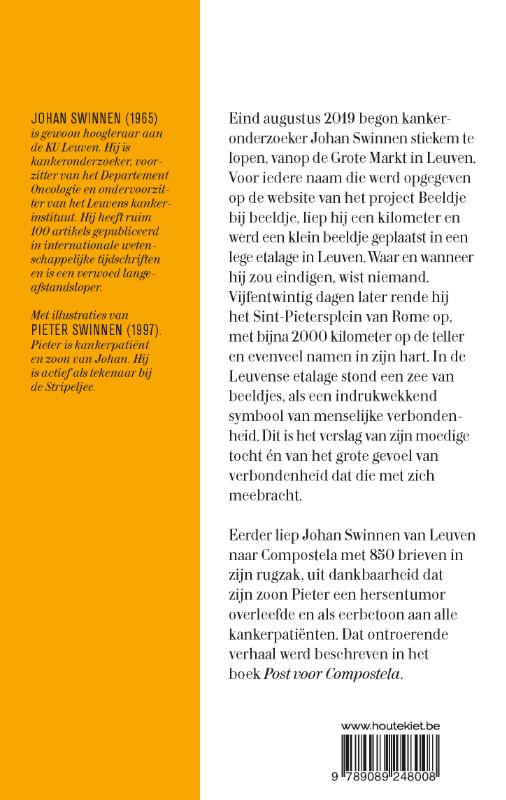 Achterkant van Pelgrim op sneakers