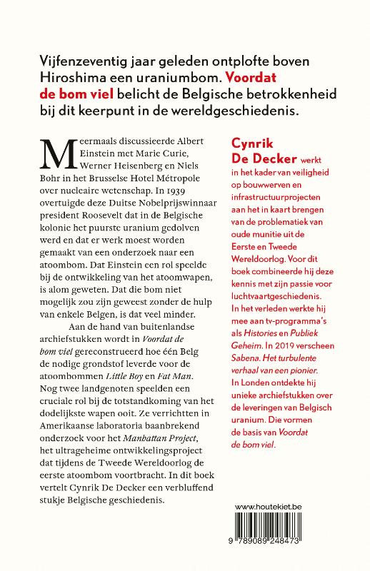 Achterkant van Voordat de bom viel