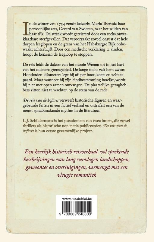 Achterkant van De reis van de hofarts