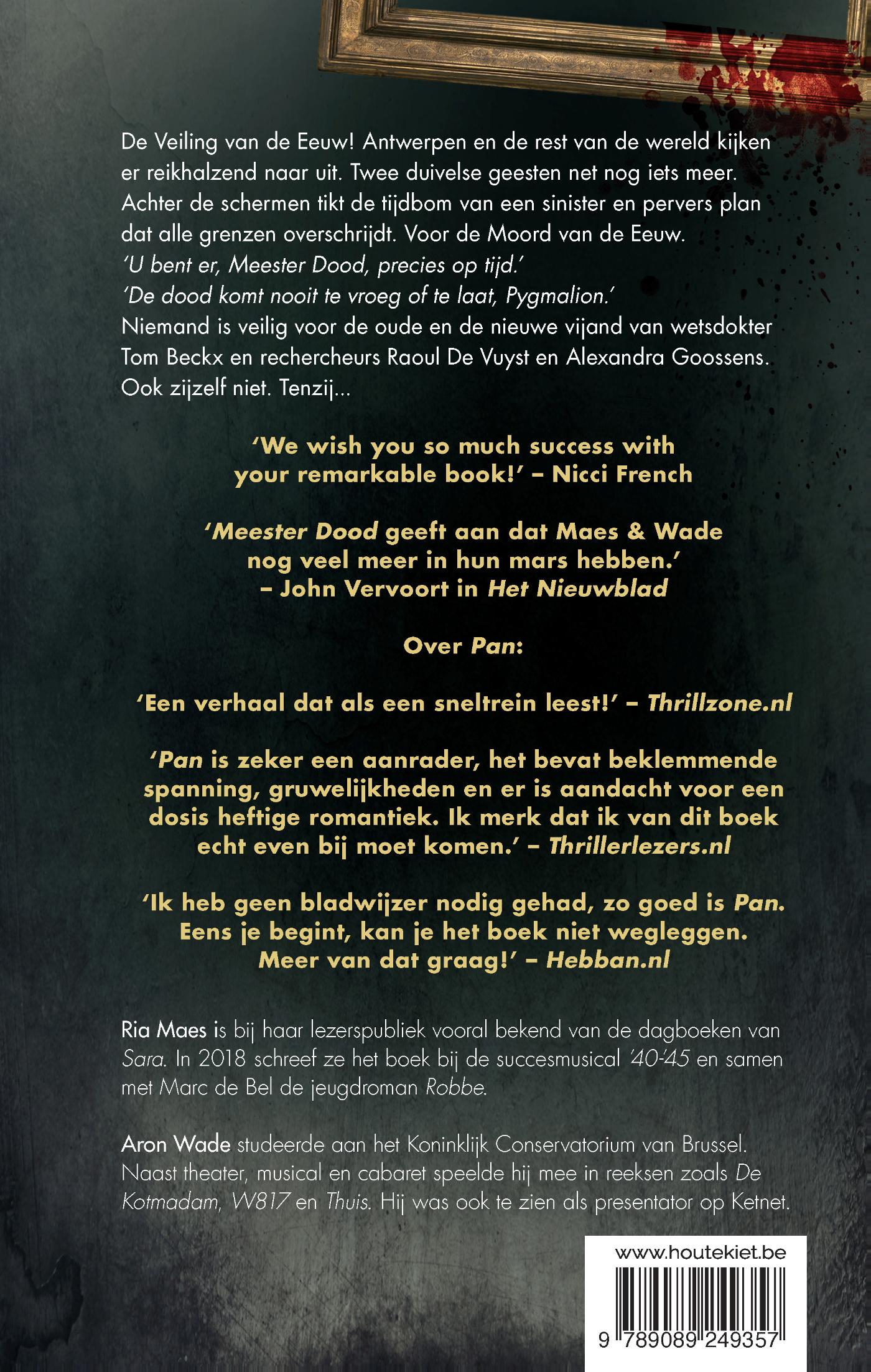 Achterkant van In de schaduw van de meester