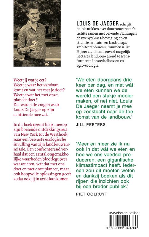 Achterkant van We eten ons dood