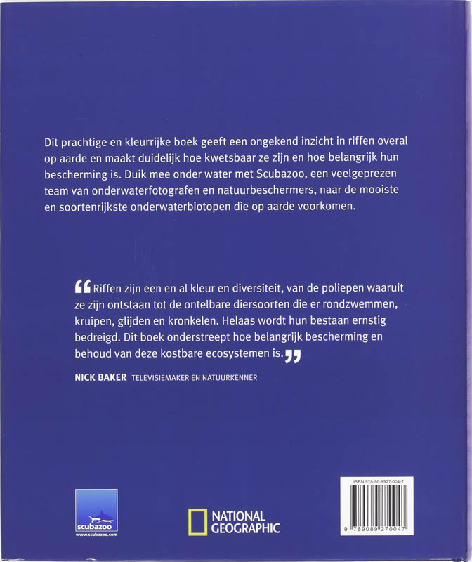 Achterkant van Het levende rif