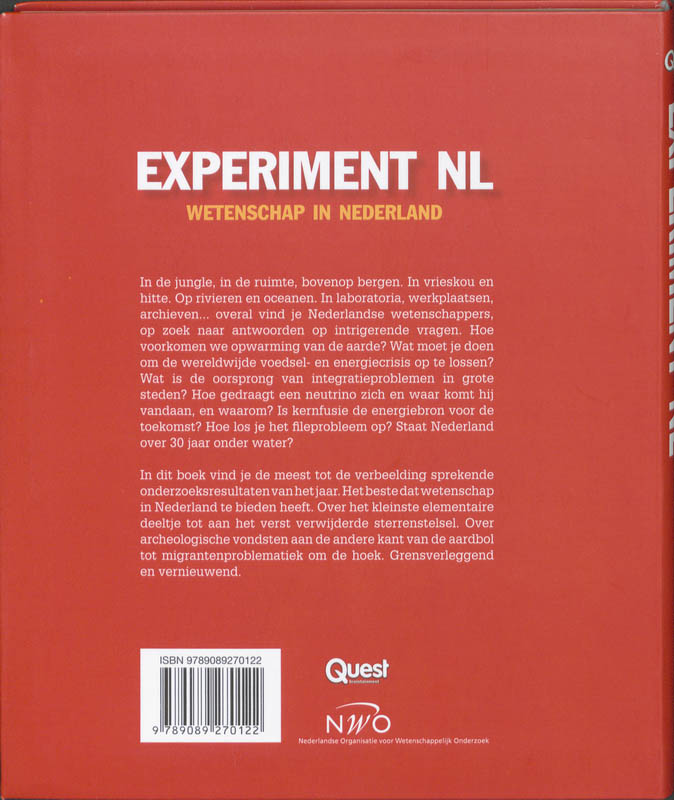 Achterkant van Experiment NL