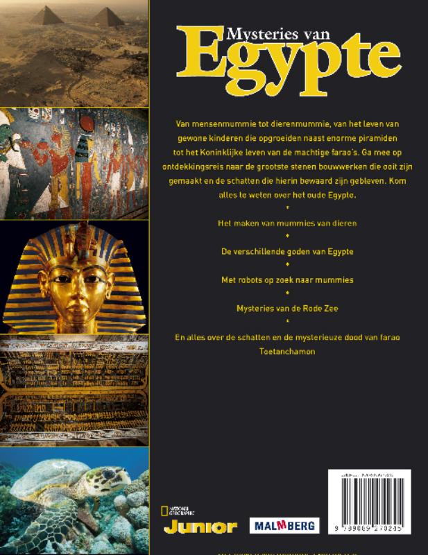 Achterkant van Mysteries van Egypte