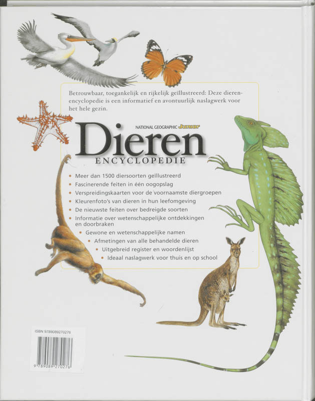 Achterkant van Junior Dierenencyclopedie