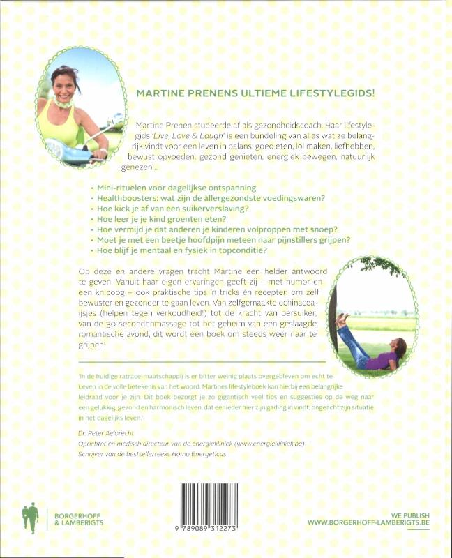 Achterkant van Live, Love & Laugh