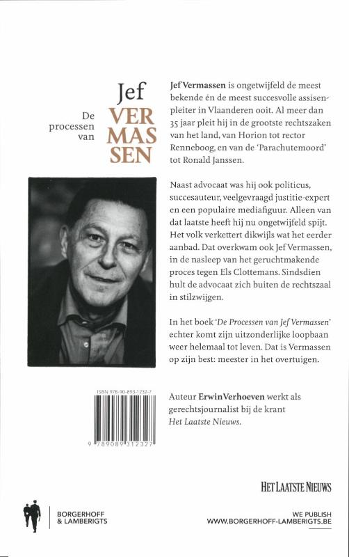 Achterkant van De Processen van Jef Vermassen