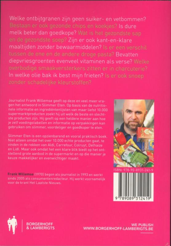 Achterkant van Slimmer eten